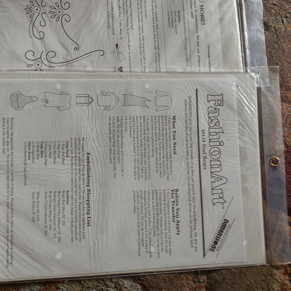 Dimensions iron on transfers Christmas vintage 80119 80021 - Picture 8 of 8